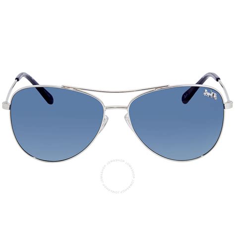 coach blue aviator sunglasses.